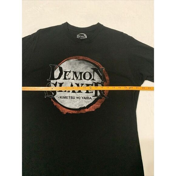Demon Slayer Kimetsu No Yaiba Black Cotton Shirt Large - Picture 5 of 6
